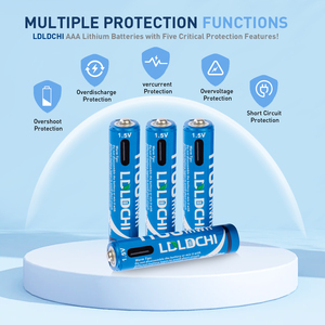 1100mwh USB Loại C Cổng AAA pin Lithium 1.5V đồ chơi đồ chơi pin có thể sạc lại - Product Image 4