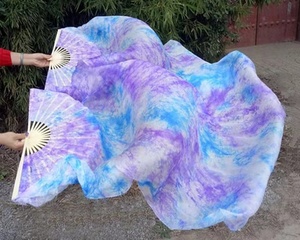 Veli in Vera Seta per Danza del Ventre, 100 Colori, Tie-Dye Sfumato, 1,2 <span class=keywords><strong>M</strong></span>, 1,5 <span class=keywords><strong>M</strong></span>, 1,8 Metri, OEM - Product Image 6