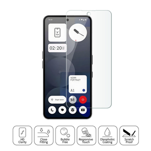 Bouclier en verre trempé 9H avec trou pour appareil photo, protecteur d'écran résistant aux chocs pour Nothing Phone 3a/3a <span class=keywords><strong>Pro</strong></span> - Product Image 3
