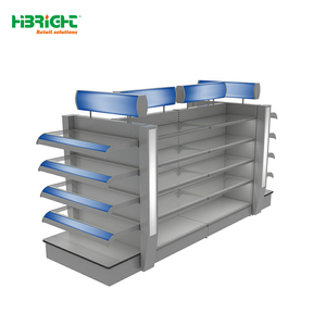 Étagère Gondola Highbright Island avec Boîte à Lumière LED et Étagères Inclinées - Product Image 2