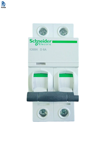 Interruptor de Circuito en Miniatura IC65N 2P D 6A, Interruptor de Sobrecarga, Dispositivo Eléctrico de Bajo Voltaje, Riel DIN - Product Image 1