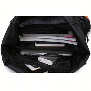 Sac à dos Rolltop Tendance Personnalisable Imperméable pour Voyage, Sport, Gym, Basketball – Noir – Vente en Gros pour Hommes et Femmes - Product Image 3
