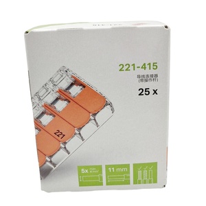 Connettore a morsetto a pressione 221 - <span class=keywords><strong>Serie</strong></span> 221-412/413/415/420 - Connettori per cavi a 2, 3, 5, 10 poli - Terminali da 4 mm - <span class=keywords><strong>Serie</strong></span> 221 - Product Image 2