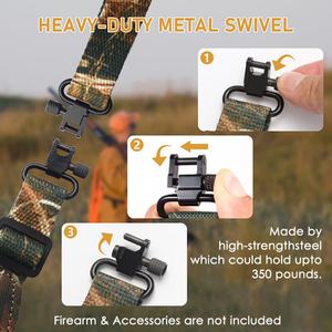 Correa Táctica con Porta Cartuchos, Correa con Anillos Giratorios y Porta Municiones, Correa con Bolsillo de Almacenamiento y Presilla para el Pulgar - Product Image 5