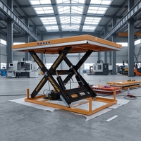 Plateforme élévatrice à ciseaux industrielle CE ultra-basse, table élévatrice électrique 1000 kg, hauteur maximale 860 mm pour entrepôt