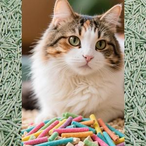 Litière pour chat tofu 6L 7L jetable sans poussière personnalisée avec logo parfumé Parfum personnalisé écologique Sable agglomérant de litière pour chat tofu - Product Image 1