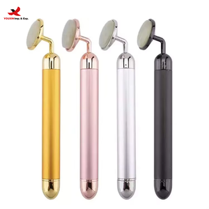 Rouleau de jade en or ABS de haute qualité, nouvelle technologie, barre de beauté de bureau, bâton de massage pour le visage, effet amincissant du visage en V - Product Image 2