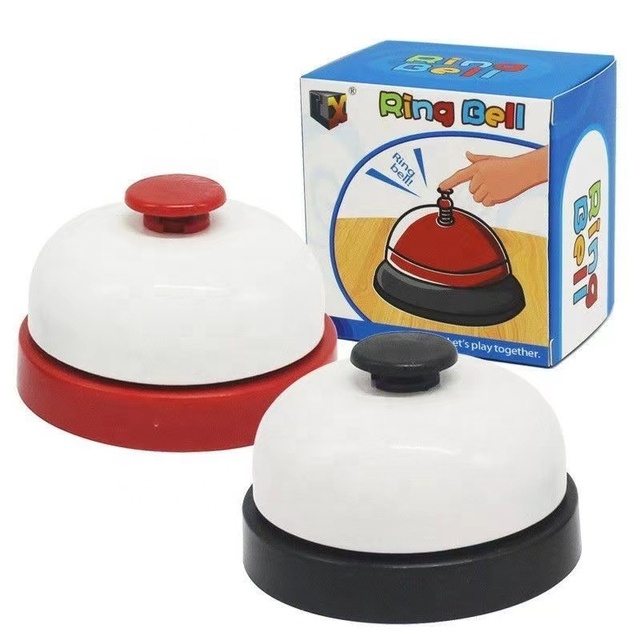 Table Games Competition Rush Answer Ringer Toy Call Bell Class Kitchen Training Toy Bell Hand-pressing Service Bell