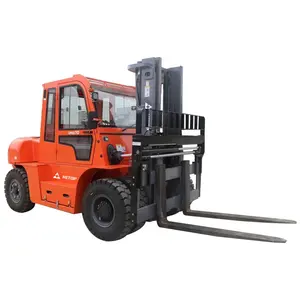 キャビンクローズドディーゼルフォークリフト5トンヘビーデューティー7t10t3トン2.5Ton3Tonディーゼルフォークリフト (ACおよびフォークポジショナー付き)