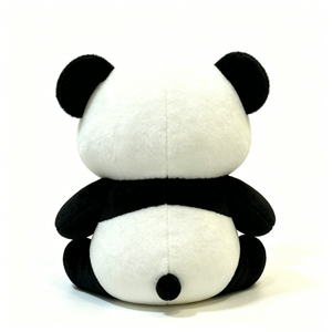 Peluche panda personnalisée avec broderie de message d'amour, adorable peluche panda dodue avec motif cœur rouge, cadeau idéal. - Product Image 5