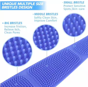 Nuovi Strumenti per la Pulizia del Corpo: Cintura da Bagno in <span class=keywords><strong>Silicone</strong></span> con Punte Massaggianti Morbide, Esfoliante per Schiena e Corpo, Asciugamano Esfoliante - Product Image 4