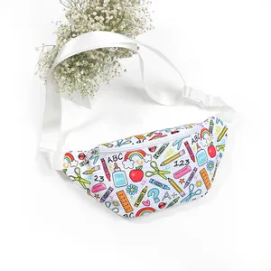 Bolsa de cintura fashion Lulu para meninos e meninas, bolsa com alça ajustável com estampa personalizada de logotipo, cinto de nylon
