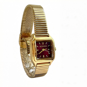 Reloj de Metal Cuadrado Clásico con Logotipo Personalizado, Reloj de Cuarzo Dorado Pequeño Vintage para Mujer - Product Image 2