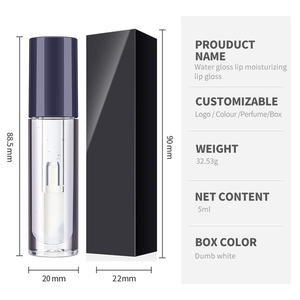 Huile à lèvres végane OEM pour femmes, tube noir, saveur fruitée, hydratante et nourrissante, 5 ml, crème imperméable, <span class=keywords><strong>baume</strong></span> à lèvres en gros - Product Image 2