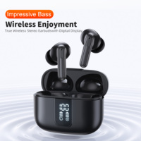 QERE E50 2026 Écouteurs sans fil intra-auriculaires étanches à affichage numérique, puce JL, latence de 60 ms, codec AAC – Vente chaude