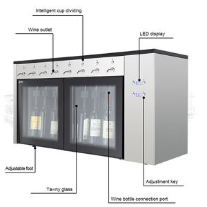 Vente en gros <span class=keywords><strong>Distributeur</strong></span> de <span class=keywords><strong>vin</strong></span> électrique 8 bouteilles Machine automatique émotion pour <span class=keywords><strong>cave</strong></span> à <span class=keywords><strong>vin</strong></span> Distributeurs de boissons pour bar à jus - Product Image 2