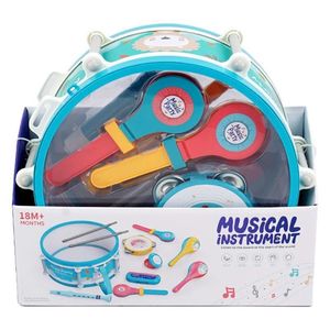 Ensemble de jouets musicaux pour l'apprentissage précoce : Enregistreur, Tambourin, Ukulélé – Outils pédagogiques musicaux - Product Image 1