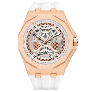 Reloj para hombre Diseño de esqueleto de moda Reloj de pulsera deportivo con correa de silicona resistente al agua y luminoso - Product Image 2