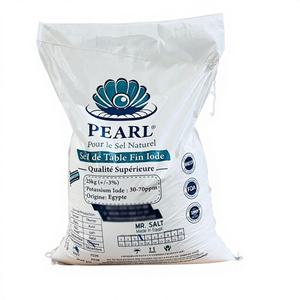 Sal Fina de Perla al por Mayor, Bolsa de 25 kg, Sal de Mesa Refinada a Granel, Grado Alimenticio, Tamaño de Partículas de 0.2-1.5 mm, Natural Pura, en Sobres/a Granel - Product Image 1