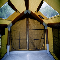 Camping 8 ㎡   Tente de camping gonflable de luxe 420D Oxford pour 5 à 8 personnes, imperméable, anti-moustiques, ouverture rapide, grand format
