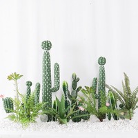 Artificielle Plastique Bébé Yucca Cactus Vert Barbarie Fig Décorations Poinsettia Amaryllis Arbres Tissu Vert Clair Couleur