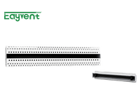 Diffuseur linéaire sans cadre en aluminium à encastrer pour plafond, grille d'aération pour climatisation centrale