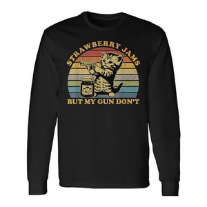 T-shirt à manches longues Strawberry Jams But My Gun Don't Cat - Product Image 2
