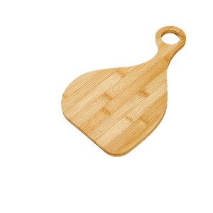 Planche à pizza ronde en bambou, assiette à steak en bois massif pour servir les aliments, plaque de cuisson - Product Image 4