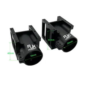 RJXHOBBY Abrazaderas de Tubo de Aleación de Aluminio Negras de 25mm-60mm, Conectores para Brazos de Drones Multirrotor, Modelo RJX3199 - Product Image 3