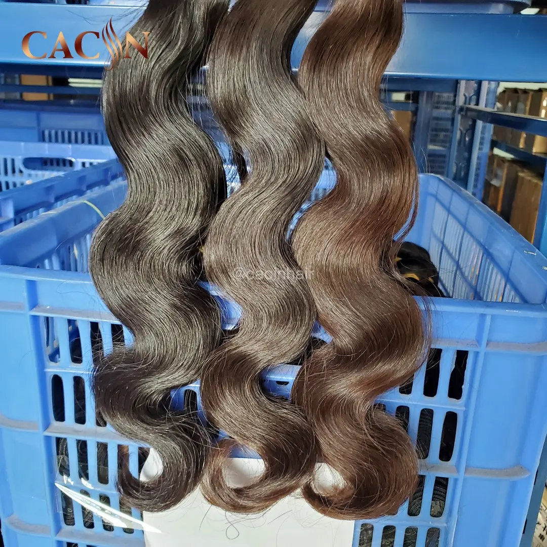 One Donor CACIN Human Raw Virgin Hair Best Quality Bundles, 1 Donor Vietnamese Sea Hair, Vietnam Cuticle Aligned Hair Vendor