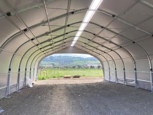 Tiendas de refugio de tubo cuadrado de depósito industrial impermeable ligero de calidad superior de Italia excelente para estructuras de acero al aire libre - Product Image 6