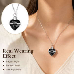 Collar con Urna para Cenizas de Mascotas, Personalizado con Corazón, de Acero Inoxidable y Cristal, Colgante Conmemorativo, Joyería Funeraria - Product Image 2