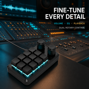 <span class=keywords><strong>Clavier</strong></span> mécanique mini USB-C filaire RGB SIKAI à 12 touches et 2 boutons, contrôleur de raccourcis pour la montage vidéo, la conception audio, le codage - Product Image 4
