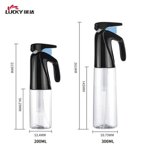 Newly Design 200ml 300ml Reusable Household Cleaning Garden Plastic Sprayer Cosmetics Fine Mist Continuous Spray Bottle