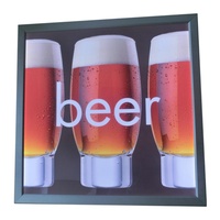 Boîte à lumière publicitaire murale personnalisée avec affichage de menu LED