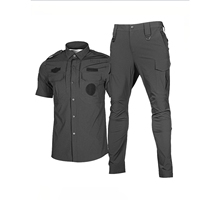 Uniforme de garde de sécurité ensemble global formation spéciale vêtements de propriété de sécurité à manches longues et à manches courtes