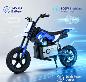 سيارة أطفال كهربائية RCB TECH R9X ببطارية 24 فولت ومحرك قوي، سرعة 5/7.5/15.5 ميل في الساعة، مدى 9.3 ميل، إطارات هوائية 14 بوصة، هيكل معدني - Product Image 3