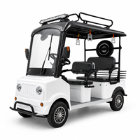 Buggy électrique SumEV 4 places pour glamping en jungle 10-15 °   Capacité de montée pour le transport des clients du camping écologique en Thaïlande