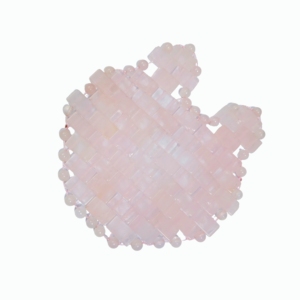 Cute Rose Quartz Bunny Coaster Natural Pink Stone <b>Cup</b> Holder Mat with Animal Shape, Ideal <b>Easter</b> Gift & Home Ornament - Product Image 2