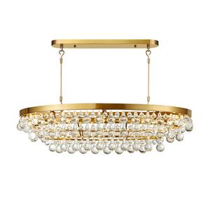 Luminaire suspendu rond à LED élégant de style nordique, feuille, pour la maison, salon, salle à manger, chambre à coucher, cristal décoratif, <span class=keywords><strong>lustre</strong></span> <span class=keywords><strong>moins</strong></span> <span class=keywords><strong>cher</strong></span> - Product Image 2