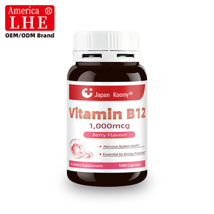 Ingredientes Personalizados Shecome Vitamina B12 1000 mcg Suplemento para Apoyar la Salud del Sistema Nervioso en Adultos Cápsulas de Vitamina B12 - Product Image 2