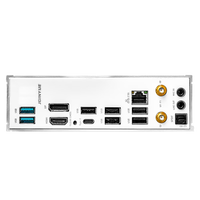Carte mère JGINYUE B760EM Snow Dream WIFI-W blanche, LGA1700, DDR4 4000 MHz, 14+1+1 Phase DrMOS, 3x M.2 NVMe PCIe 5.0 WiFi, M-ATX PC