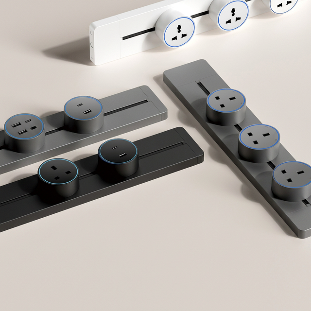 International Standard British-style Multi-functional Kitchen Power Rail Socket British Standard Track Socket