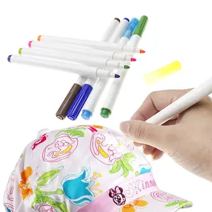 KHY 24 Color For Printing On T-Shirt Non Toxic Wholesale Waterproof Clothes Permanent Kids Textile Fabric Marker Paint Pen Set