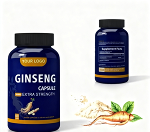 Capsules de ginseng rouge coréen pour l'immunité et l'énergie des adultes - Complément alimentaire à base de plantes à dose personnalisable pour hommes et femmes - Product Image 1