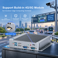 Mini PC AI Edge Computing RK3588 6 TOPS NPU, décodage vidéo 8K, analyse, 2*RS232, 4G pour inspection des défauts/transport intelligent
