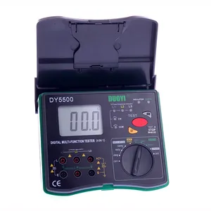 Megóhmetro Digital Multifunción de Alta Precisión para Pruebas de Resistencia de Tierra, Secuencia de Fases y Voltaje, Rango 5500 - Product Image 4