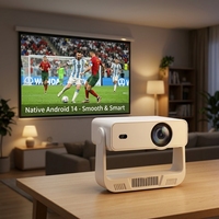 Projecteur de Football Mondial 2026 WiFi 6 Android 14 Écran Géant 150 pouces pour Matchs Sportifs Mise au Point Électrique Smart Beamer OEM