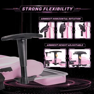 1 pièce, livraison gratuite, chaise de gaming robuste et élégante pour e-sport et usage domestique, grande taille et large, avec appui-tête et coussin, style girly mignon - Product Image 5