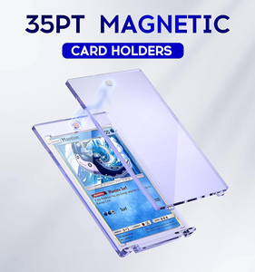 MIO 35PT Portatarjetas magnético Fundas de plástico duro Estuche de exhibición comercial Protector de tarjeta de pasaporte de negocios Juego de soporte de tarjeta de crédito - Product Image 3